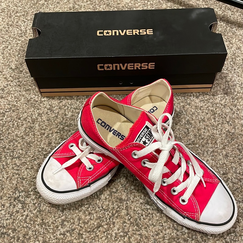 Red Low Top All Star Converse